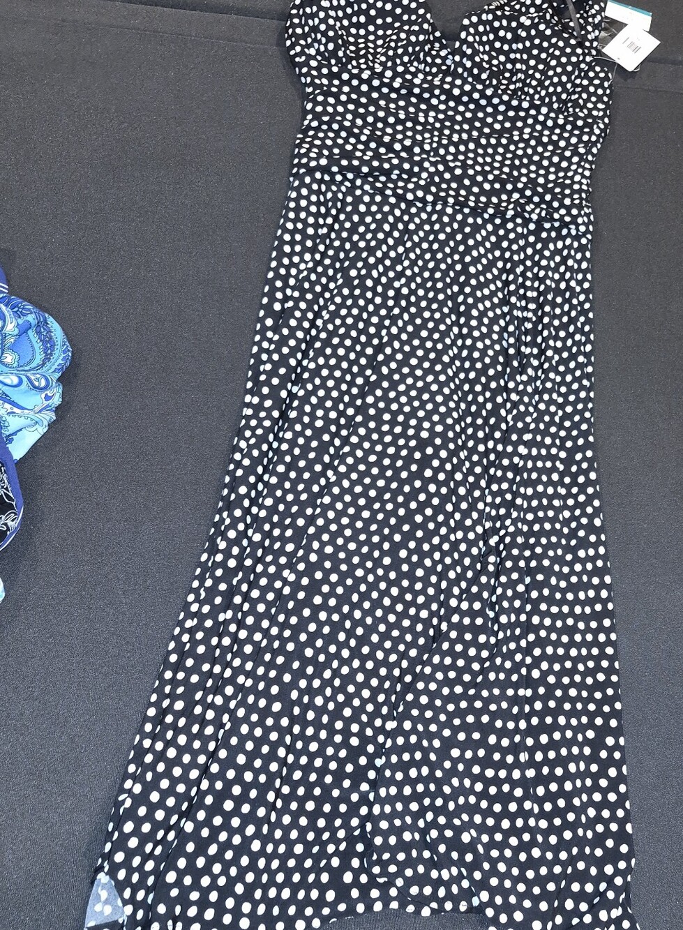Scarlett Black & White One-Shoulder Polka Dot Dress